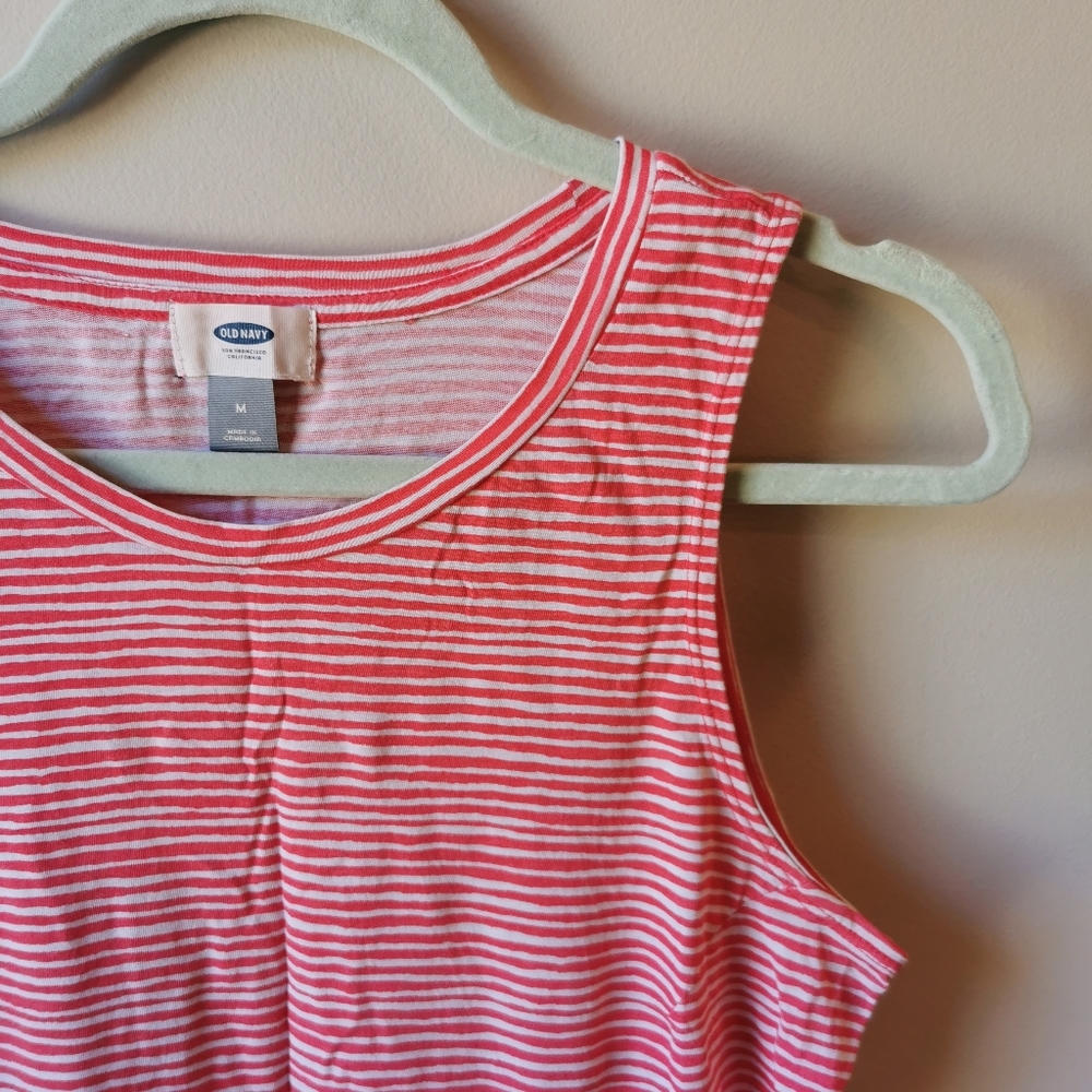 Orange Striped Old Navy tank